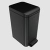 Factory price 6L/9L/12L foot operated trash cans plastic touchless Rectangle Bin for Narrow space Pedal Trash can