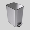 Factory direct sales 9/12L foot operated household office kitchen Step Pedal Easy-Close Lid Removable Liner trash cans