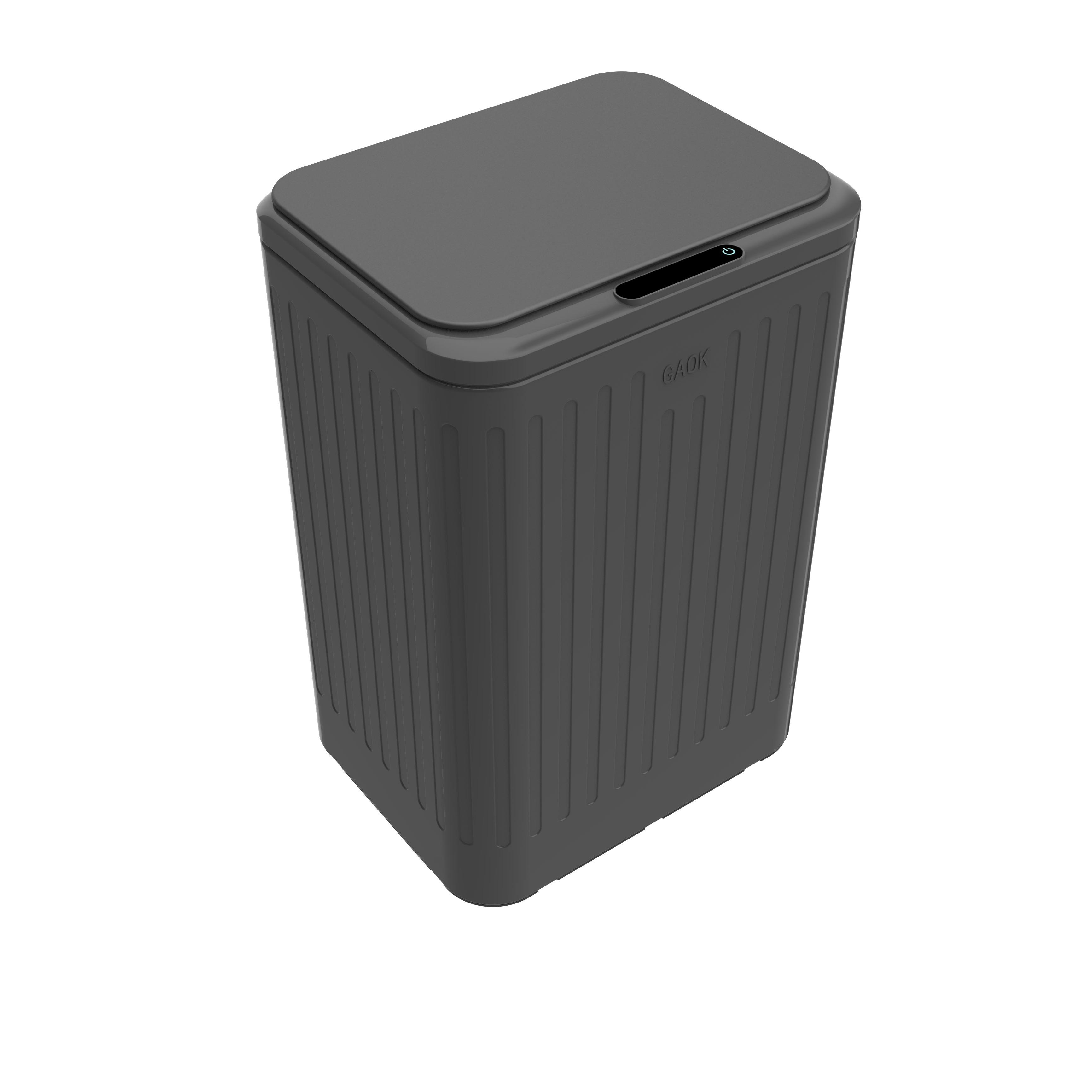 Rectangle Intelligent Sensor Electric Self Sealing Motion Garbage Smart Touchless stainless steel trash can