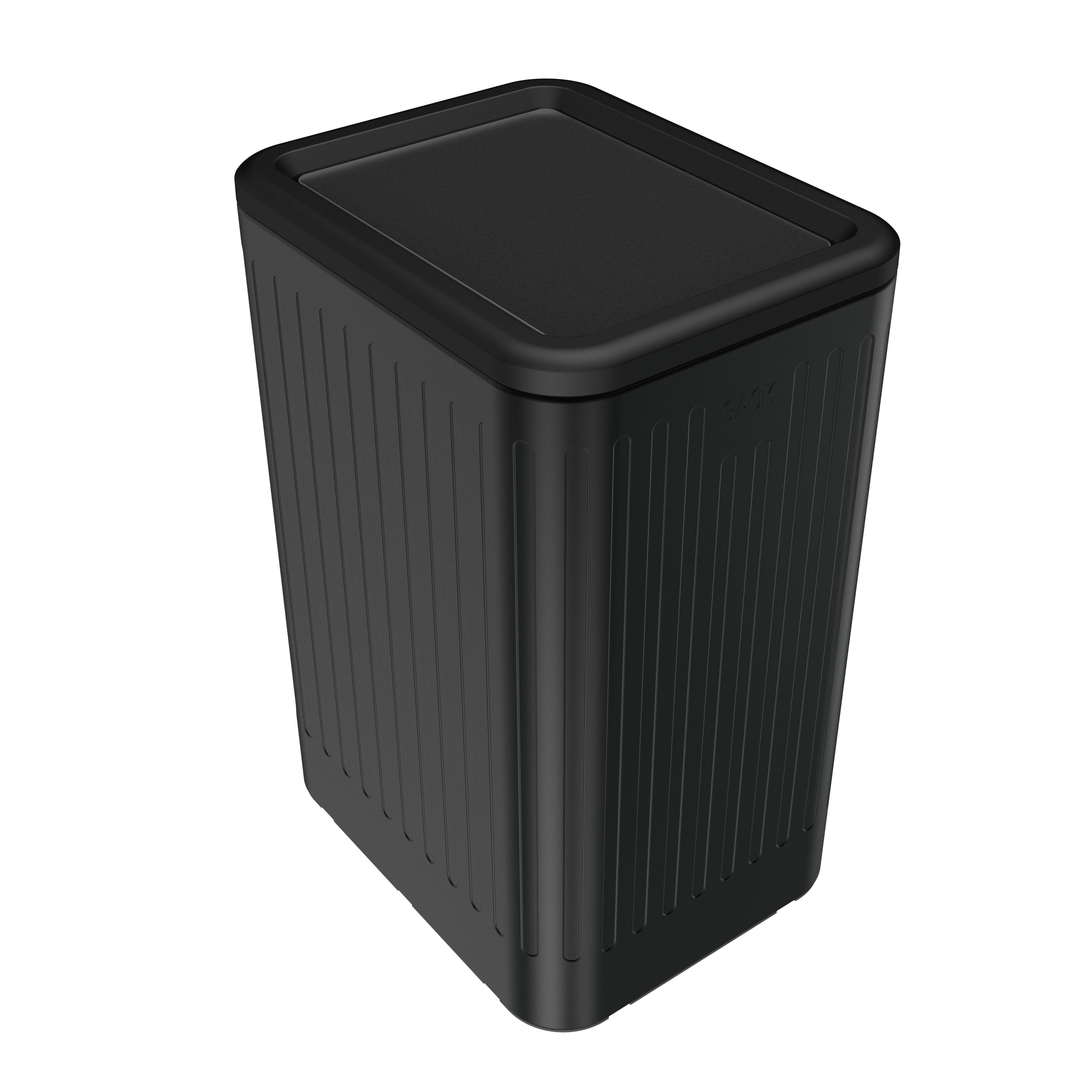 Chinese factory 9L Stainless Steel Shake the lid recycling bin/ trash cans of iron made in China garbage can