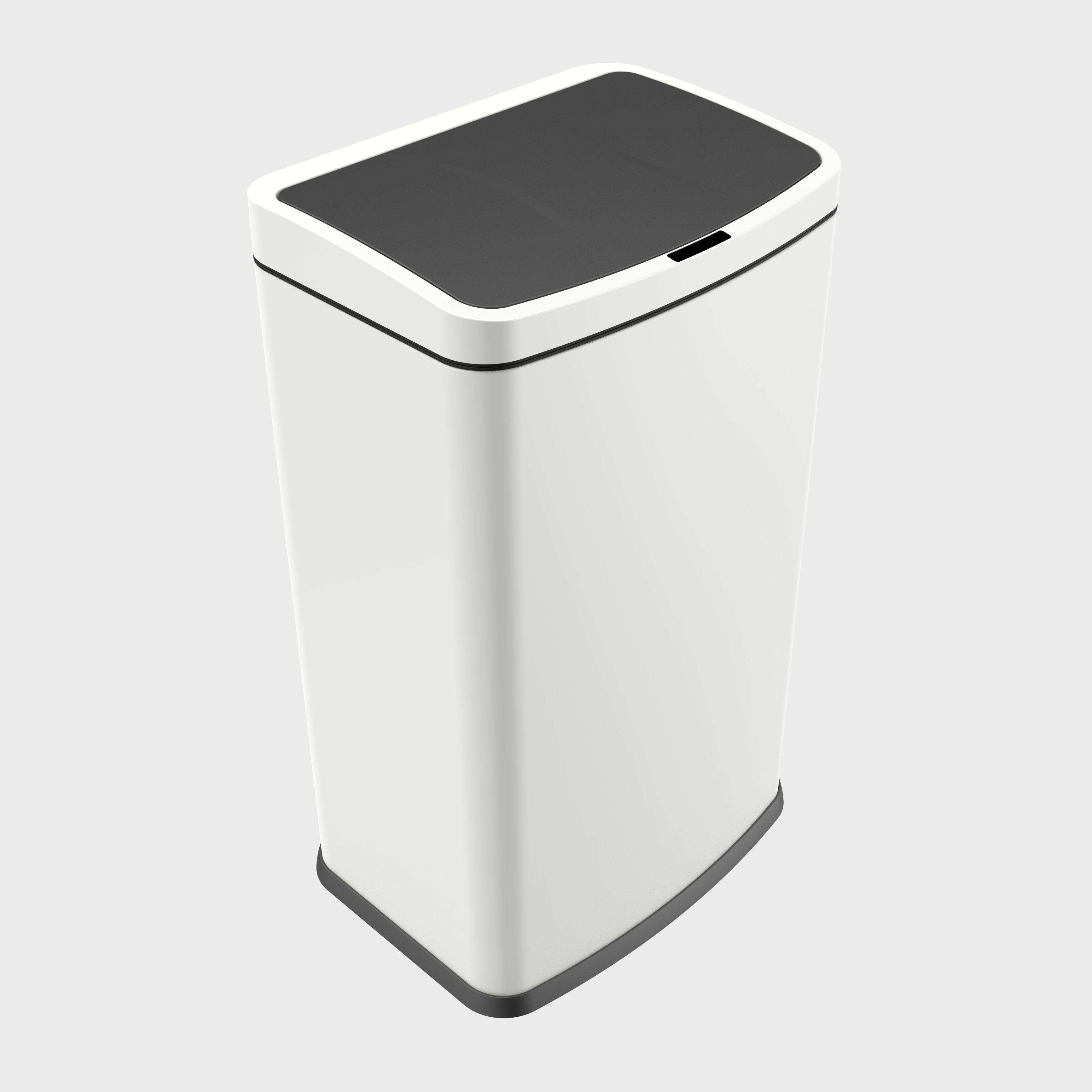 2024 New design CE Certificate automatic sensor Compartment Touchless Recycle Bin indoor handmade Stainless Steel trash can