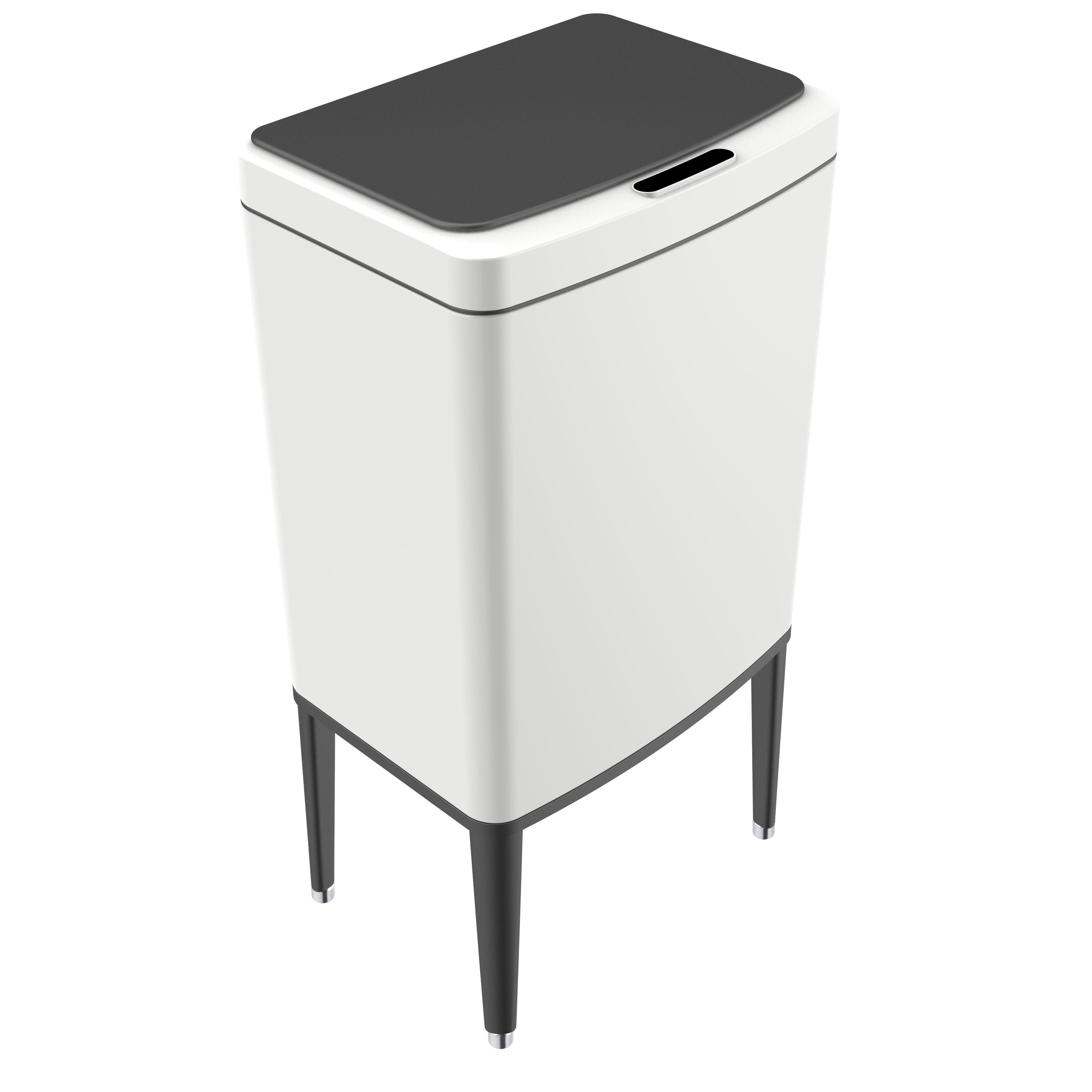 15L New stainless steel intelligent garbage bin launched for adult garbage disposal bin