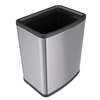 Rectangle 15/20/30/40L stainless steel trash can with Step Pedal Removable Liner Narrow Wastebasket Garbage lidless trash can