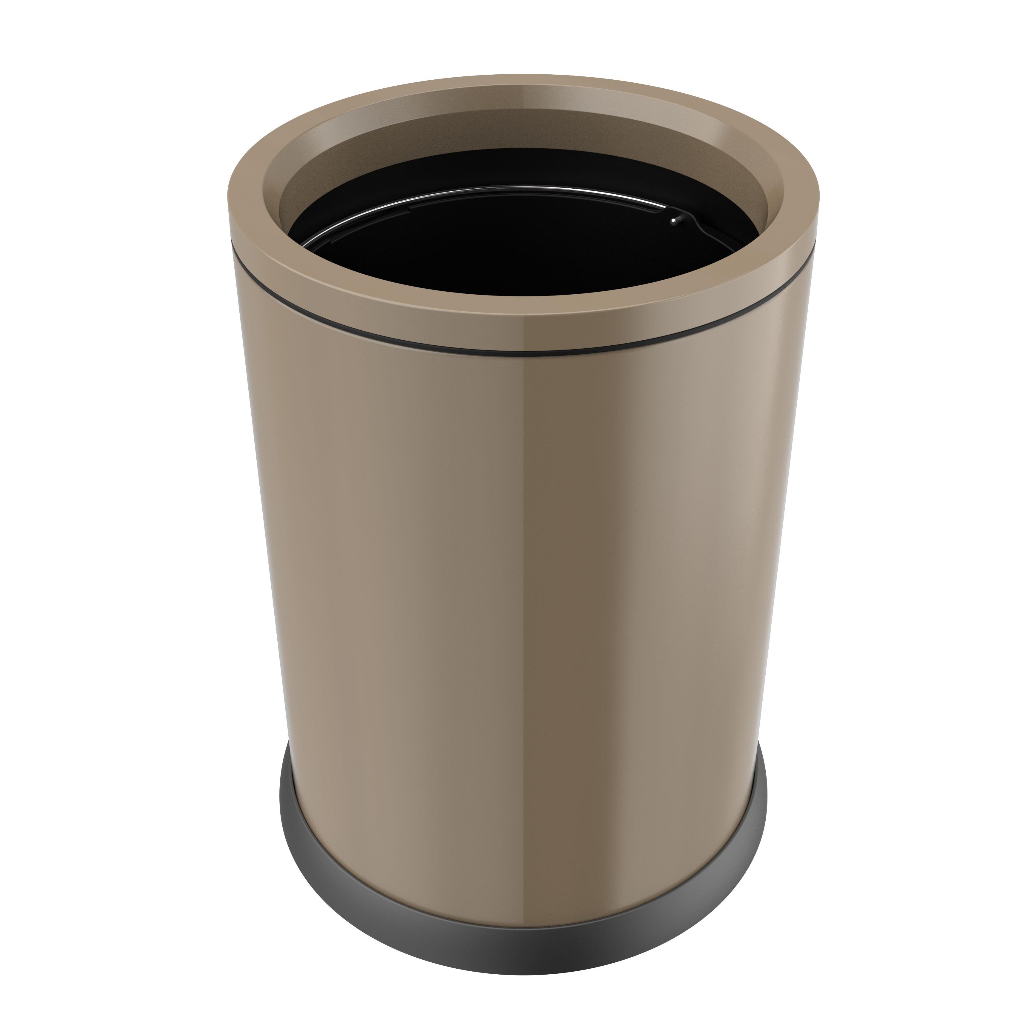 wholesale Standard size indoor stainless steel trash can receptacles/Organizing CE-certified industrial waste 12 litter bins