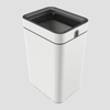 15/20/25/30/35L Lidless Luxury Garbage Bin Kitchen Garbage Adult Tissue Garbage Bin stainless steel trash can