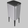 garbage bin for wholesales vacuum formed trash can/trash made in China metal press type garbage can stainless steel trash can