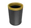 High quality dustbin Hongkong style Waste Management Toilet Stainless Steel open top Waste Bin stainless steel trash can