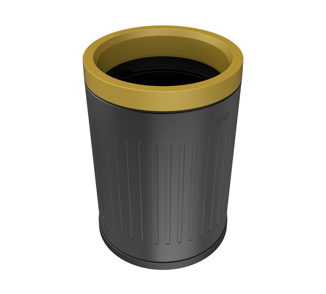 High quality dustbin Hongkong style Waste Management Toilet Stainless Steel open top Waste Bin stainless steel trash can