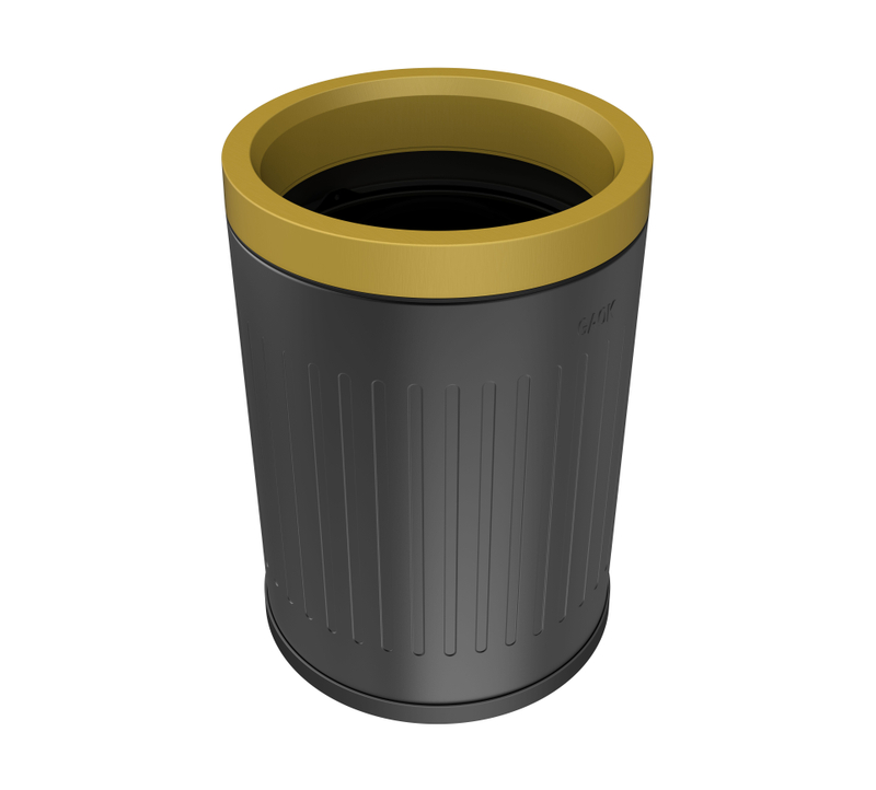 High quality dustbin Hongkong style Waste Management Toilet Stainless Steel open top Waste Bin stainless steel trash can