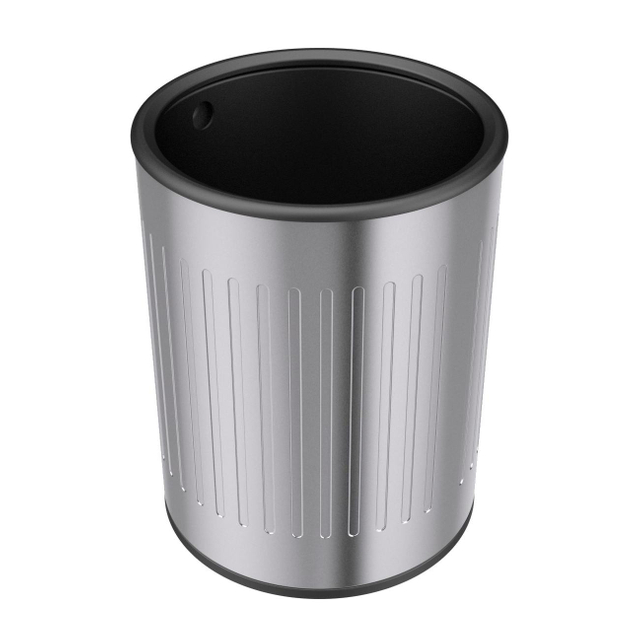 Recyclable Bin Stainless Steel 8L Silver Style Storage Packing Color Bucket Feature Eco Material 8881Y