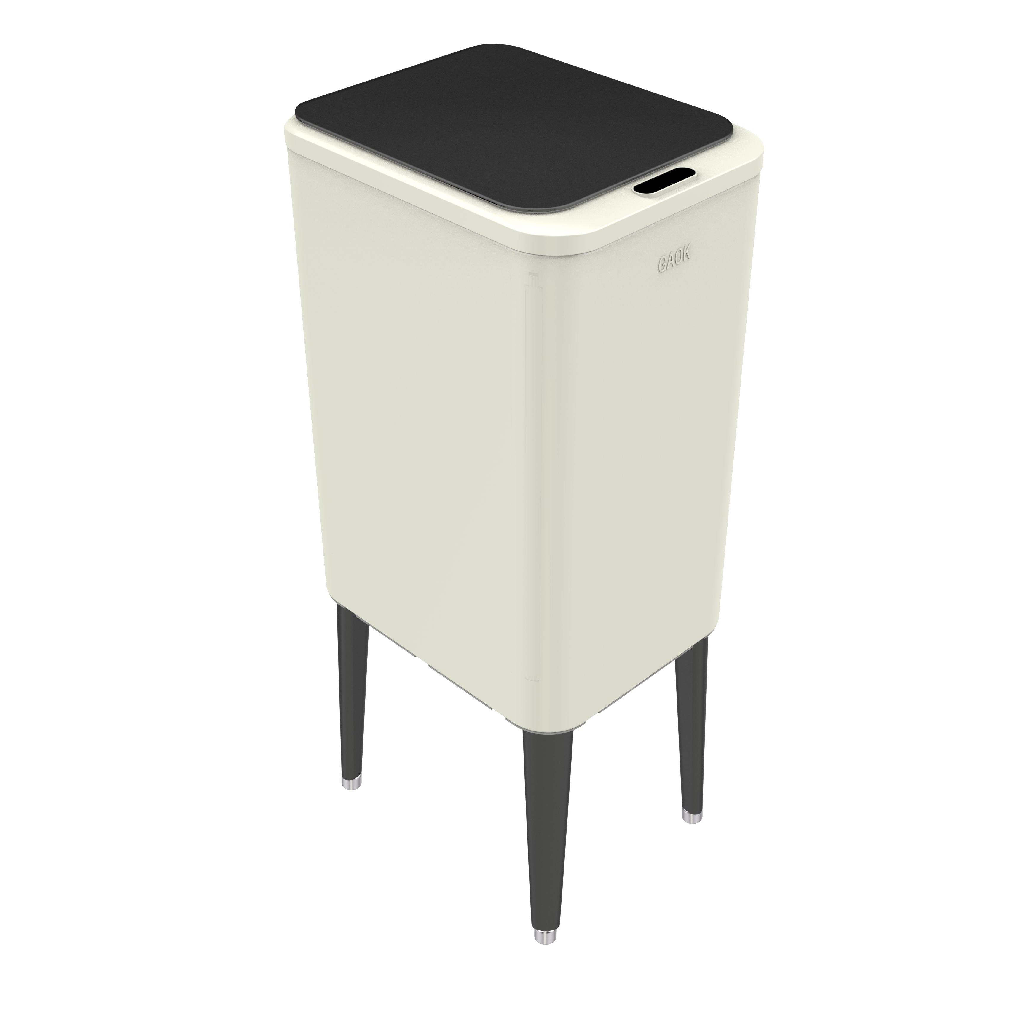 High quality metal step trash can 6L stainless steel foot pedal standard dust bin Elevating stainless steel trash can