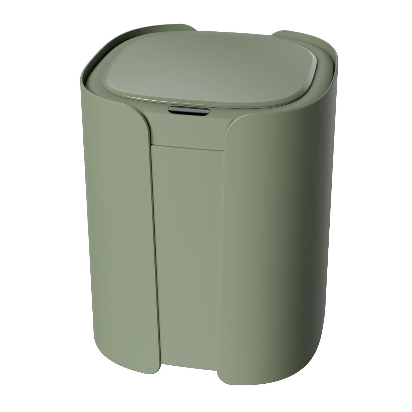 2024 Newest Automatic Trash Can with Lid Bathroom Touchless 10L Smart Motion plastic Sensor Trash Can