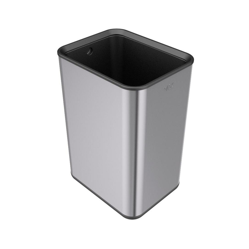 Recyclable Bin Stainless Steel 8L Silver Style Storage Packing Color Bucket Feature Eco Material